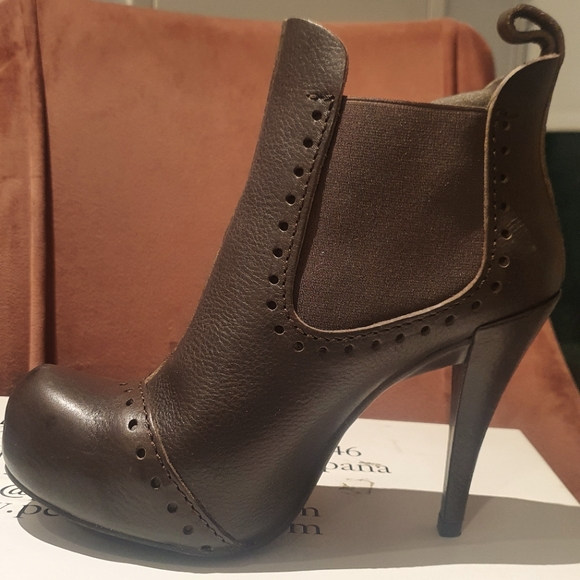 Made in Spain Genuine Leather Pedro García Ankle Boots Brown 7.5-8 US - Picture 2 of 8